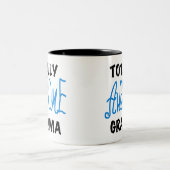 Totally Awesome Granma Blue Tshirts Gifts Zweifarbige Tasse (Mittel)