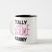 Totally Awesome Granny Pink Tshirts and GIfts Zweifarbige Tasse (Vorderseite Links)
