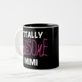 Totally Awesome Mimi Pink T-shirts and Gifts Zweifarbige Tasse (Vorderseite Links)