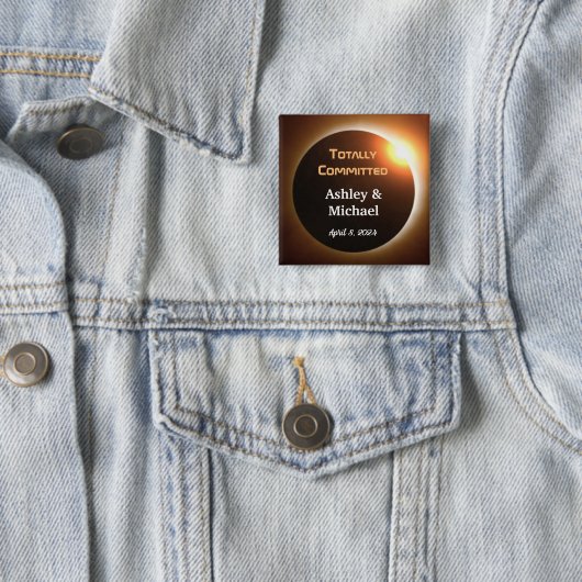 Totally Committed Eclipse Theme Wedding Button (Beispiel)
