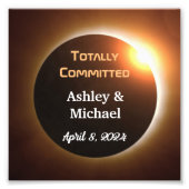 Totally Committed Eclipse Theme Wedding Fotodruck (Vorne)
