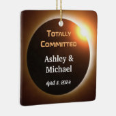 Totally Committed Eclipse Theme Wedding Keramikornament (Rechts)