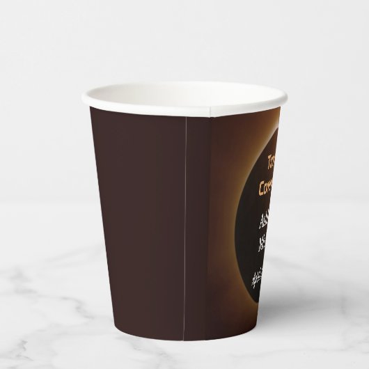 Totally Committed Eclipse Theme Wedding Pappbecher (Rechts)