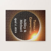 Totally Committed Eclipse Theme Wedding Puzzle (Horizontal)