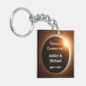 Totally Committed Eclipse Theme Wedding Schlüsselanhänger (Vorderseite links)