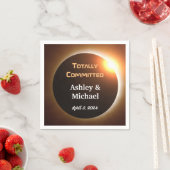 Totally Committed Eclipse Theme Wedding Serviette (Beispiel)