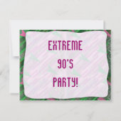 Totally Extreme 90er Party Einladung (Rückseite)