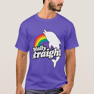 TOTALLY GERADE DELPHIN - WEISS - (2).png T-Shirt
