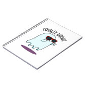 Totally Ghoul Funny Cool Halloween Ghost Pun Notizblock (Linke Seite)