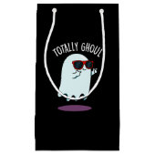 Totally Ghoul Funny Ghost Pun Dark BG Kleine Geschenktüte (Vorderseite)
