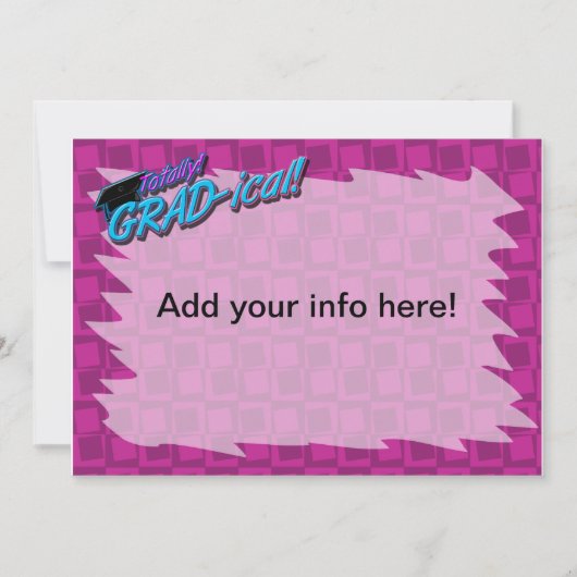 Totally Gradikale Einladung (Vorderseite)