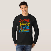 Totally Groovy Seit 2014 Retro Roller Skate Birth T-Shirt (Vorne ganz)