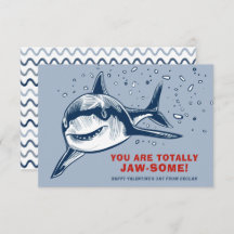Totally Jaw-some Shark Kids Valentine