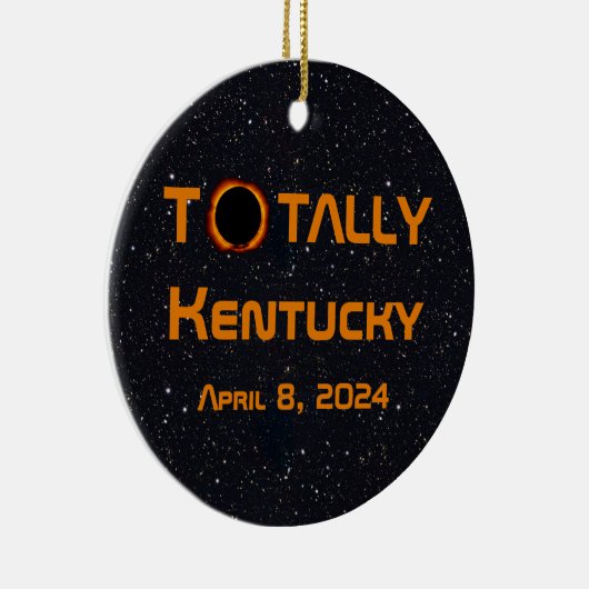Totally Kentucky 2024 Solar Eclipse Keramik Ornament (Rechts)
