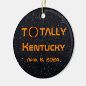 Totally Kentucky 2024 Solar Eclipse Keramik Ornament (Links)