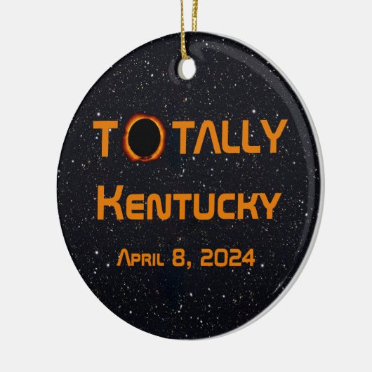 Totally Kentucky 2024 Solar Eclipse Keramik Ornament (Links)