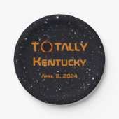 Totally Kentucky 2024 Solar Eclipse Pappteller (Vorderseite)