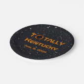 Totally Kentucky 2024 Solar Eclipse Pappteller (Schrägansicht)