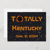Totally Kentucky 2024 Solar Eclipse Postkarte (Vorne/Hinten)