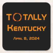 Totally Kentucky 2024 Solar Eclipse Rechteckiger Pappuntersetzer (Vorderseite)