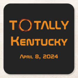 Totally Kentucky 2024 Solar Eclipse Rechteckiger Pappuntersetzer
