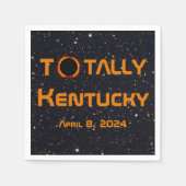 Totally Kentucky 2024 Solar Eclipse Serviette (Vorderseite)