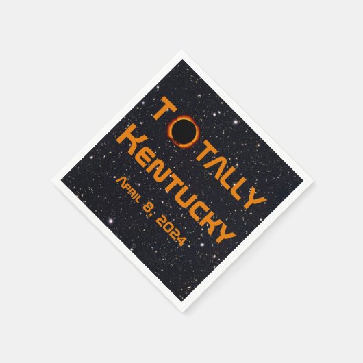 Totally Kentucky 2024 Solar Eclipse Serviette (Ecke)