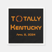 Totally Kentucky 2024 Solar Eclipse Serviette (Vorderseite)