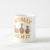 Totally Kiln It Funny Pottery Kaffeetasse (Mittel)