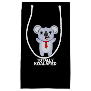 Totally Koala Funny Koala Bear Pun Dark BG Kleine Geschenktüte