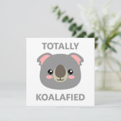 Totally Koalafied Karte (Stehend Vorderseite)