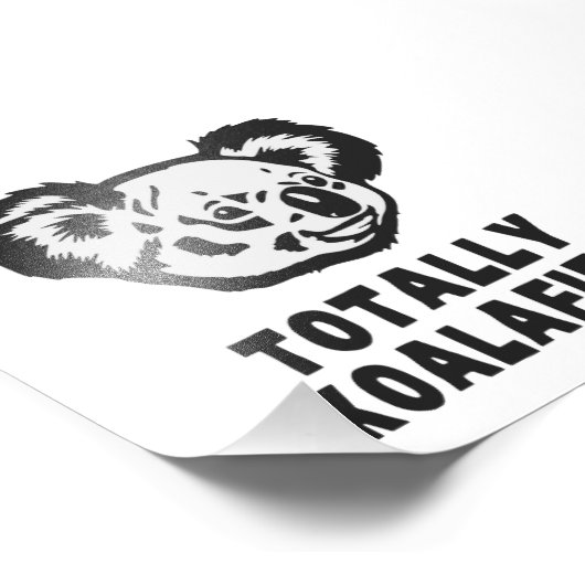 Totally Koalafied Koala Fotodruck (Ecke)