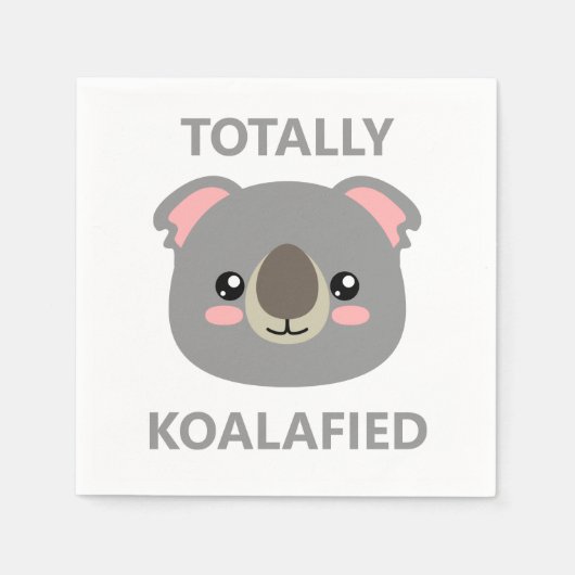 Totally Koalafied Serviette (Vorderseite)