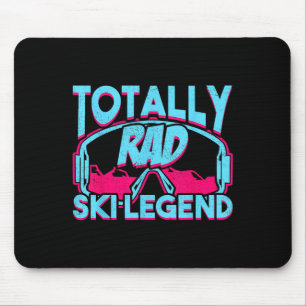 Totally Krass Ski Legend Retro Vintager 80er 90er Mousepad