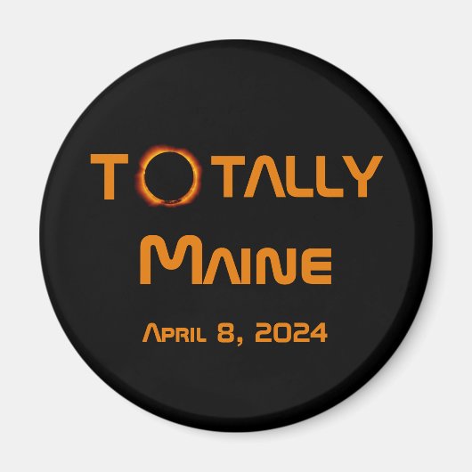 Totally Maine 2024 Solar Eclipse Magnet (Vorne)