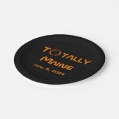 Totally Maine 2024 Solar Eclipse Pappteller (Schrägansicht)