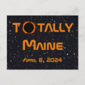 Totally Maine 2024 Solar Eclipse Postkarte (Vorderseite)