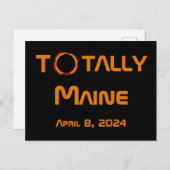 Totally Maine 2024 Solar Eclipse Postkarte (Vorne/Hinten)