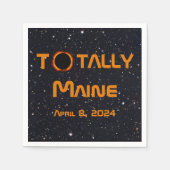 Totally Maine 2024 Solar Eclipse Serviette (Vorderseite)