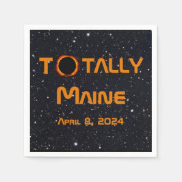 Totally Maine 2024 Solar Eclipse Serviette