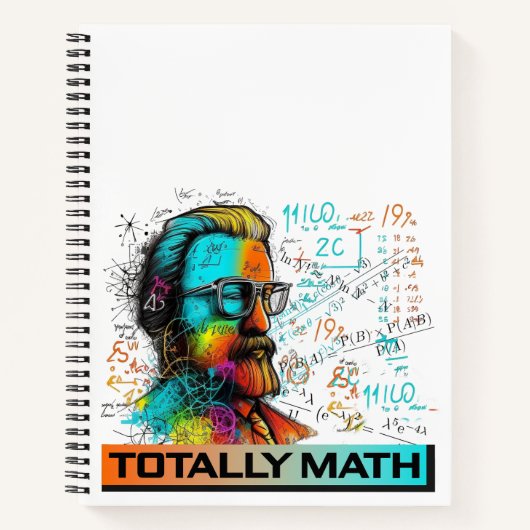 "Totally Math" Notepad für Math Lovers Notizblock (Vorderseite)