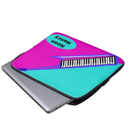 Totally Neon 80er Keytar Laptopschutzhülle (Vorne Knopf)