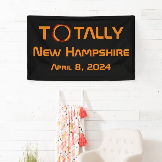 Totally New Hampshire 2024 Solar Eclipse Banner (Insitu)