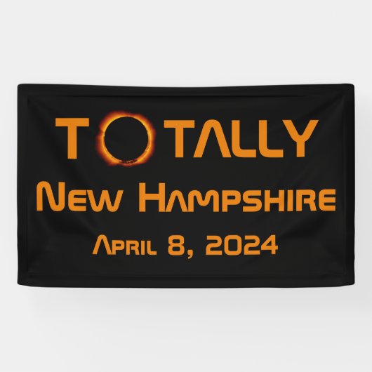 Totally New Hampshire 2024 Solar Eclipse Banner (Horizontal)