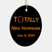 Totally New Hampshire 2024 Solar Eclipse Keramik Ornament (Rechts)