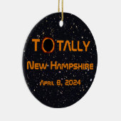 Totally New Hampshire 2024 Solar Eclipse Keramik Ornament (Rechts)