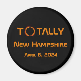 Totally New Hampshire 2024 Solar Eclipse Magnet