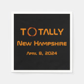 Totally New Hampshire 2024 Solar Eclipse Serviette (Vorderseite)