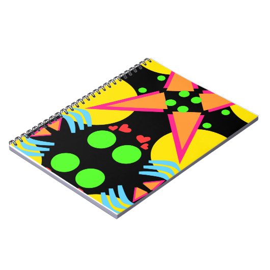 Totally New Wave Achtzig Notizblock (Linke Seite)