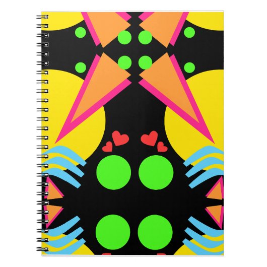 Totally New Wave Achtzig Notizblock (Vorderseite)